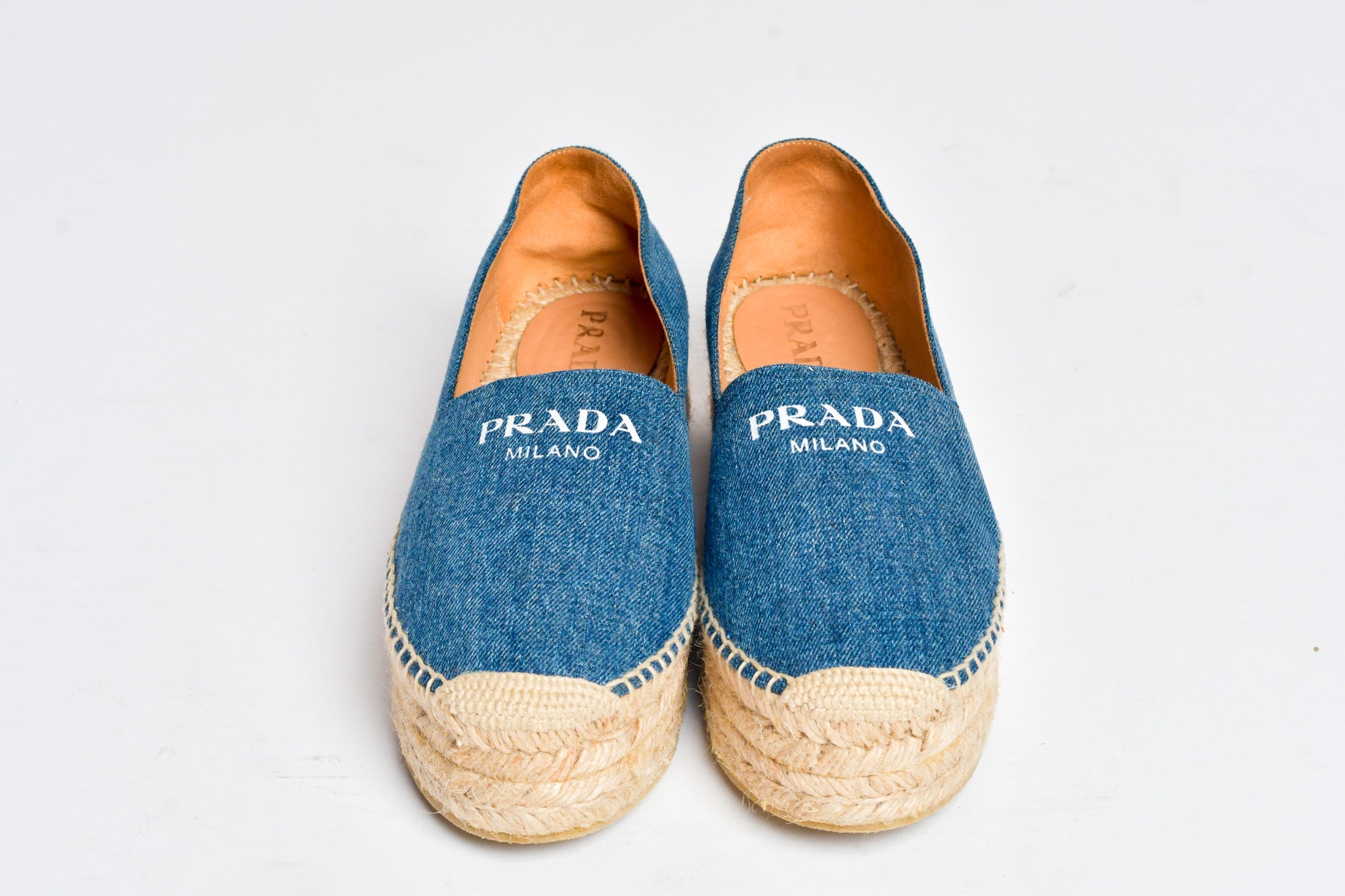 Prada hotsell denim espadrilles