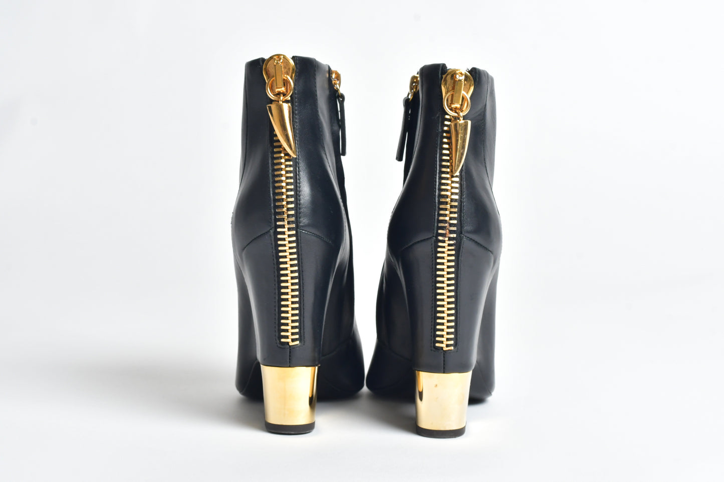 Giuseppe Zanotti - Gold Claw Zip Pointed Toe Bootie